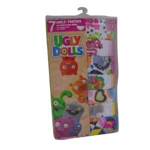 UglyDolls Girls Panties 7 PK Asst. Colors 100% Cotton Size 4